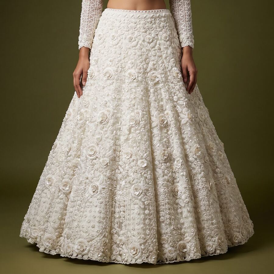 The same lehenga as an AI campaign shot