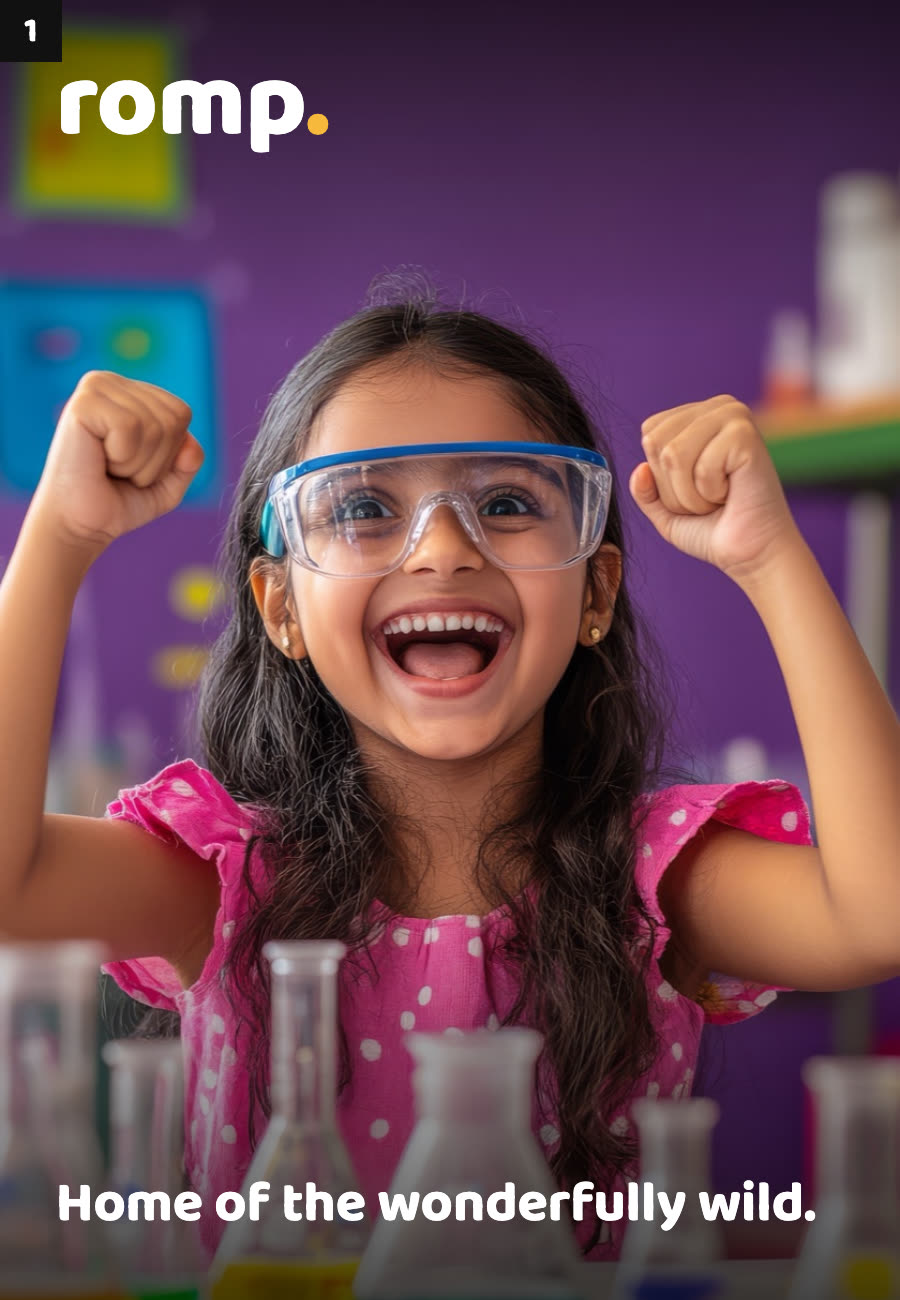Romp — kids' play and discovery club website